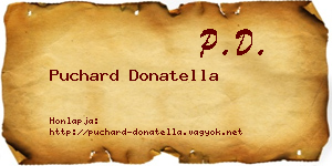 Puchard Donatella névjegykártya